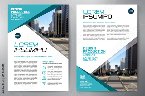 Business brochure flyer design a4 template.
