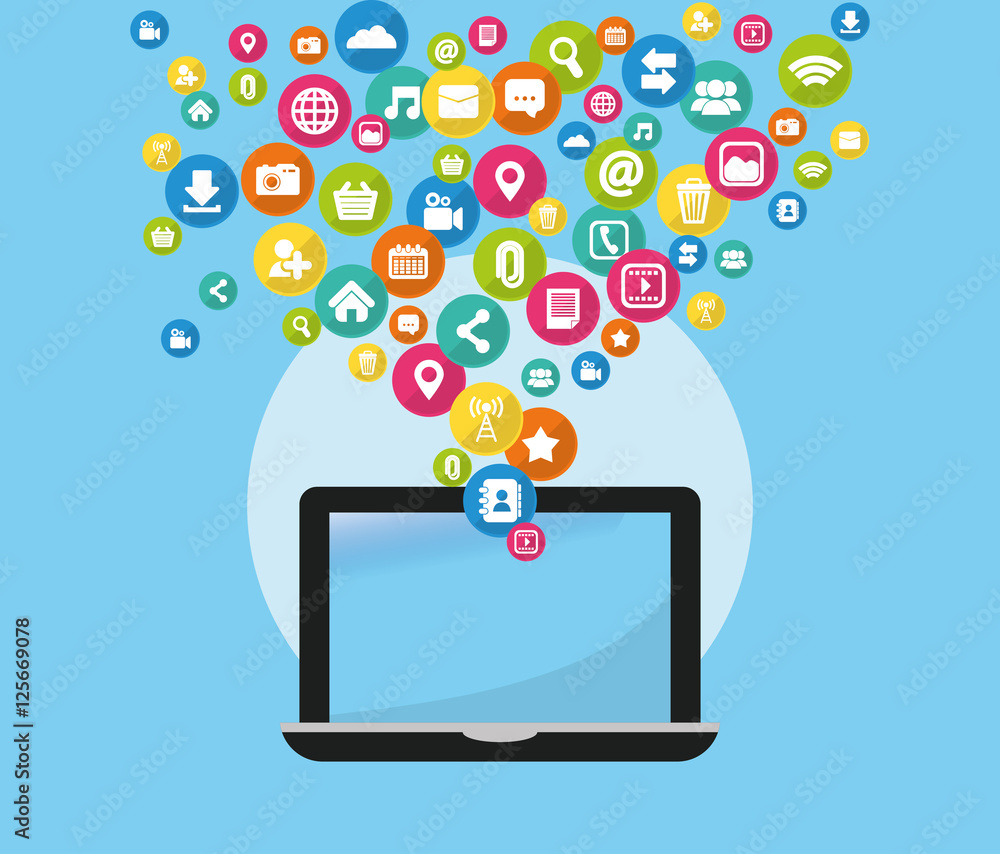 Social media networking icon vector illustration graphic design Social media networking icon vector illustration graphic design