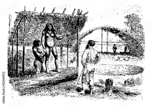 Aracoupina, a Native Woman Leader in Oiapoque, Brazil, vintage e