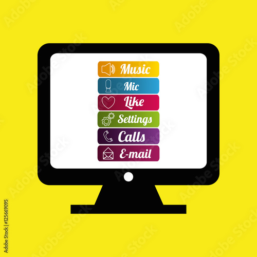 Social media networking icon vector illustration graphic design