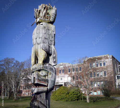 Indian Residential School )abandoned) Alert Bay BC photo