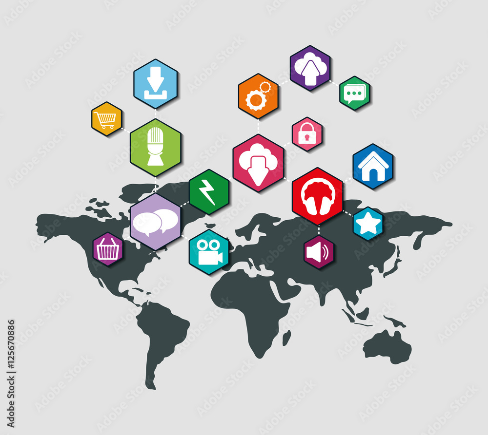 Social media networking icon vector illustration graphic design Social media networking icon vector illustration graphic design