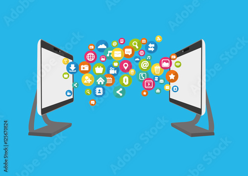 Social media networking icon vector illustration graphic design icon vector illustration graphic design
