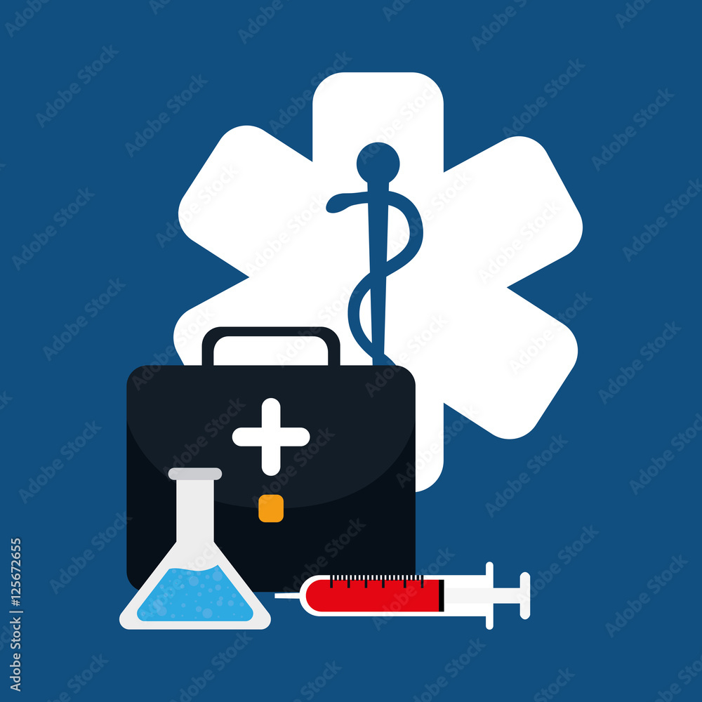 Obraz premium Medical healthcare service icon vector illustration graphic design
