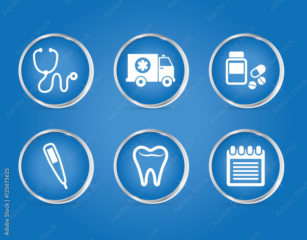 Medical healthcare service icon vector illustration graphic design