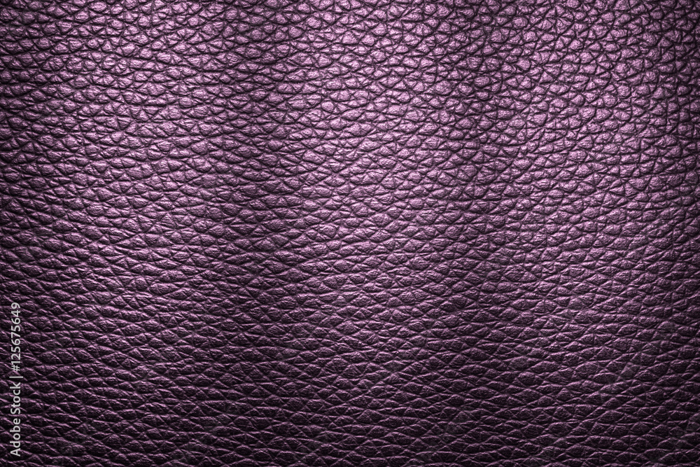 Fototapeta premium Purple leather texture or leather background for design with copy space for text or image.