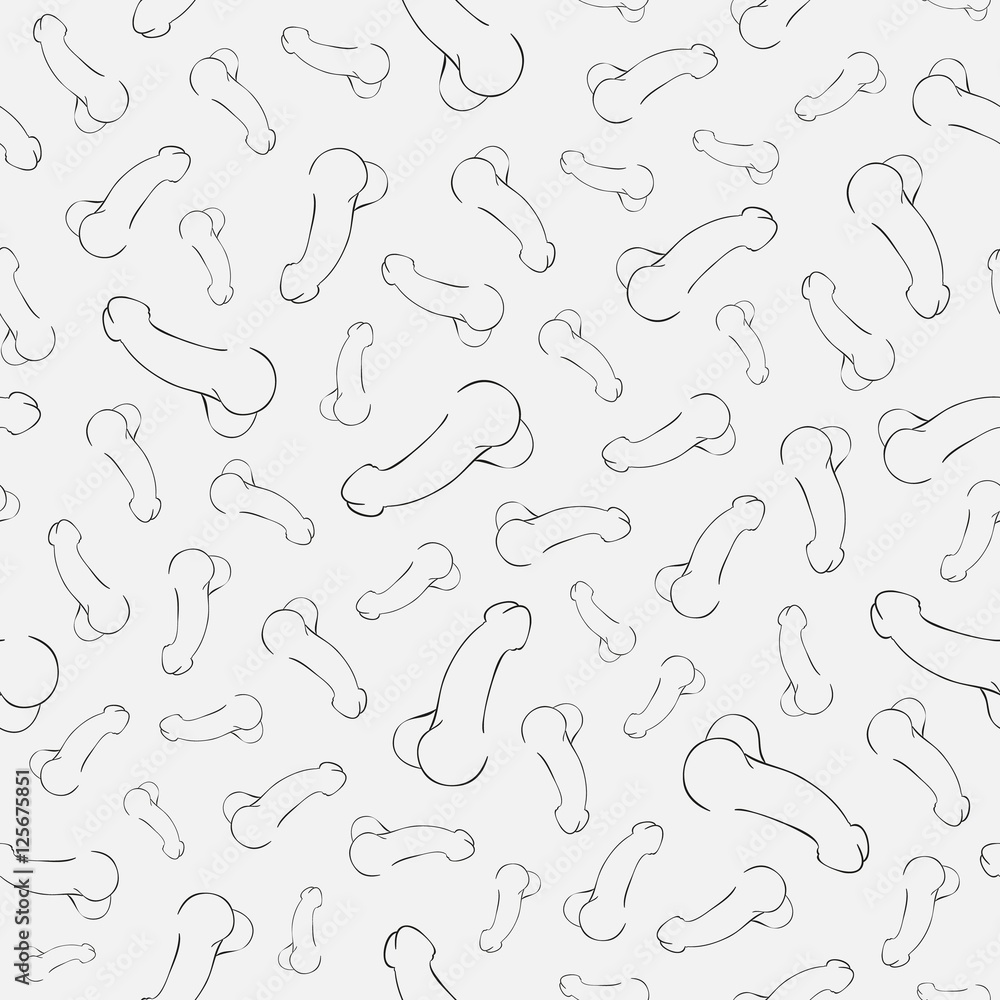 human penis illustration, seamless pattern human penis illustration, seamless pattern