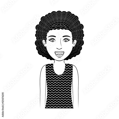 silhouette of teenager girl wearing casual clothes over white background. sketch design. vector illustration