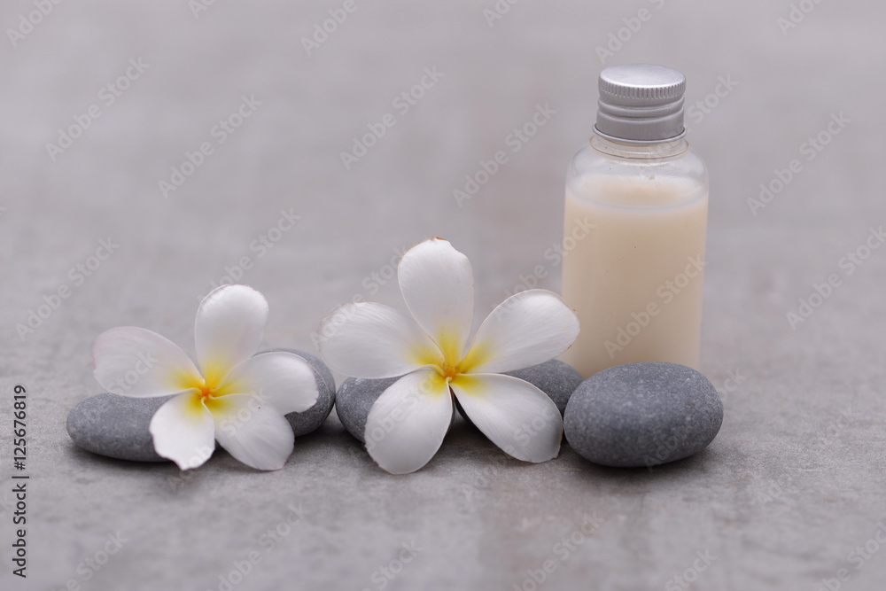 Asian spa theme objects on grey background. Asian spa theme objects on grey background.