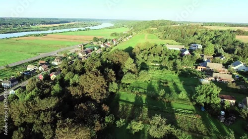 litle town on river bank