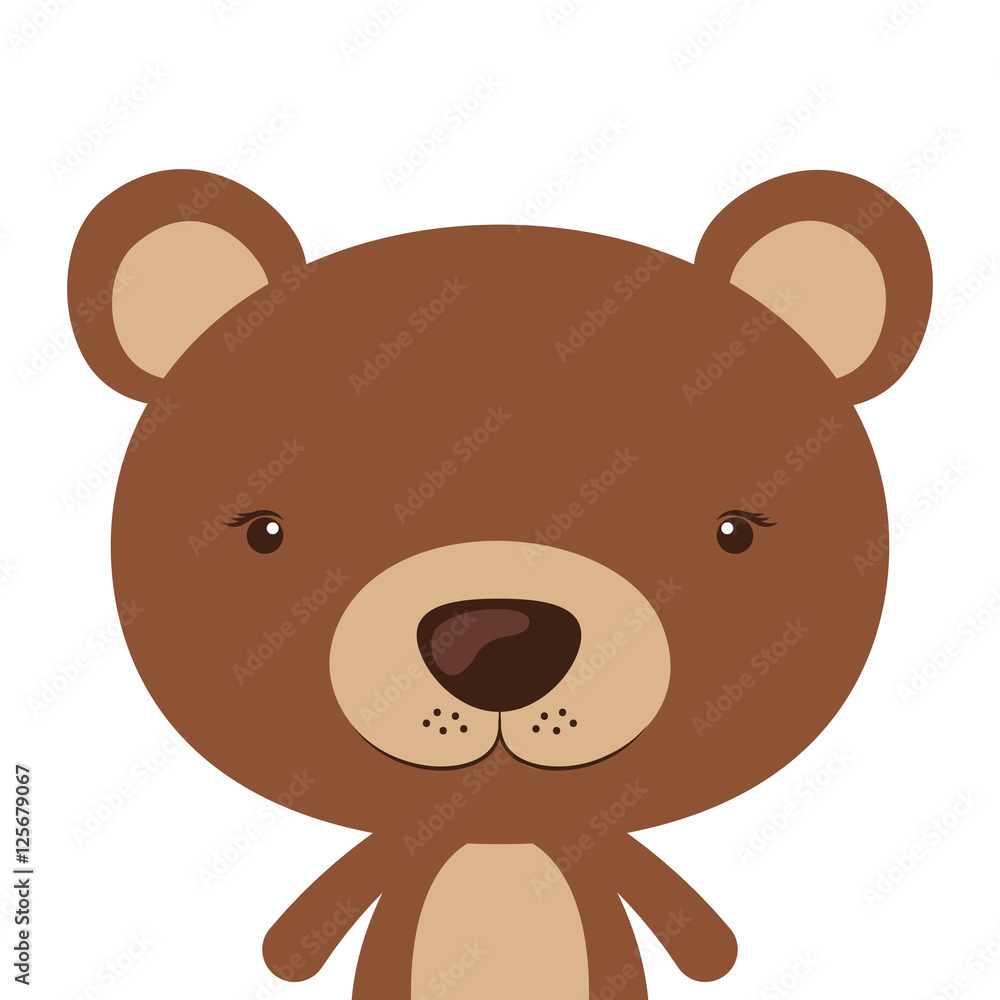Little animal concept about cute bear design. vector illustration Little animal concept about cute bear design. vector illustration