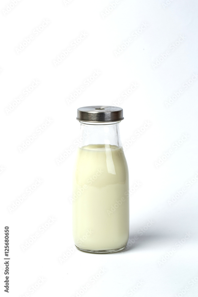 Milk bottle isolated on white background Milk bottle isolated on white background