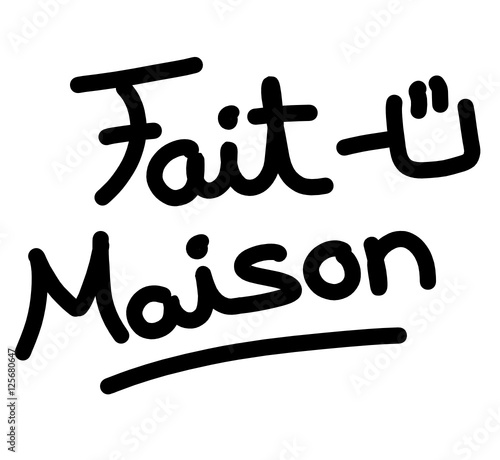 fait maison illustration texte