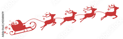 Christmas Reindeers with Sleigh