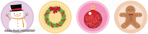 Flat 4 Christmas Icons vol 3