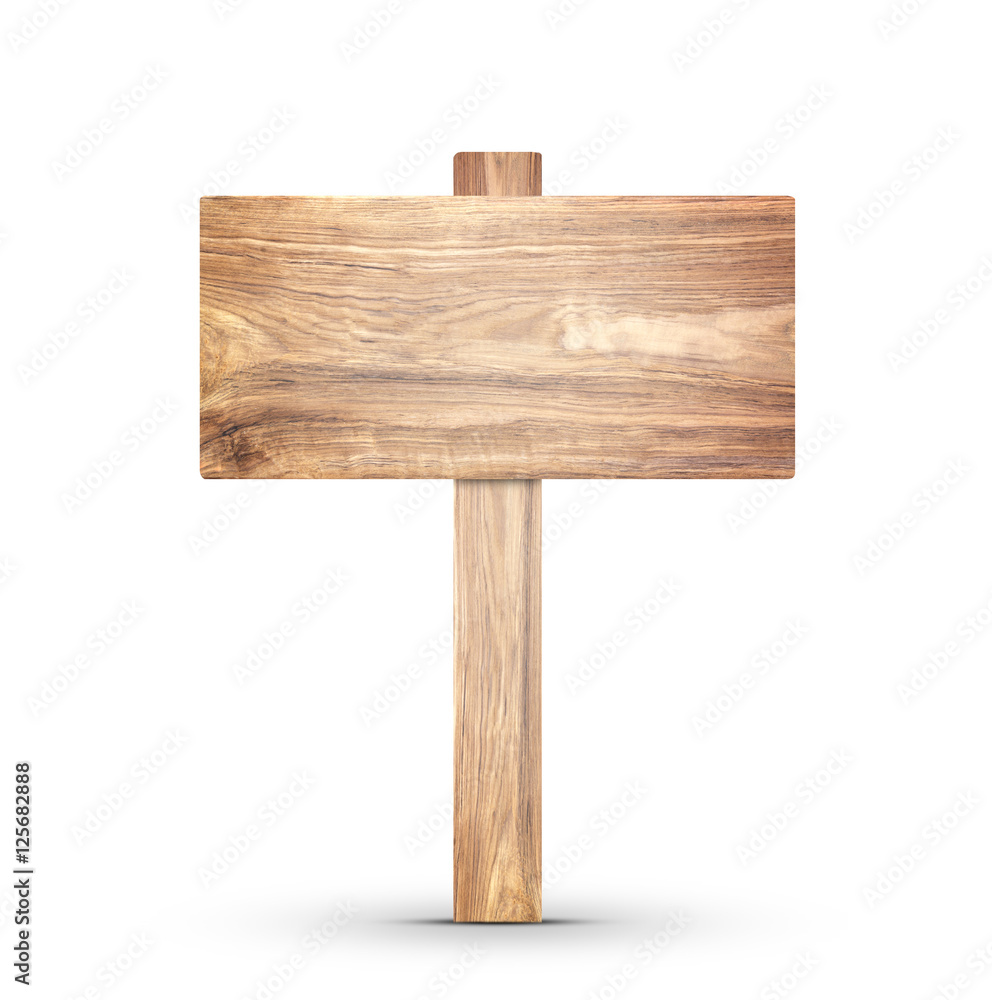 Wooden sign isolated on white. Wooden sign isolated on white.