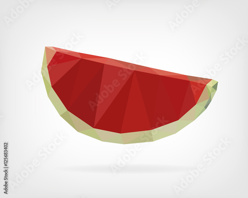 Low Poly Watermelon