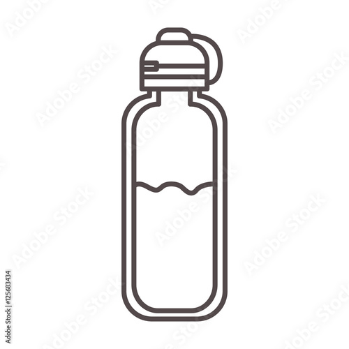 water bottle gym equipment icon. sport and exercise design. vector illustration
