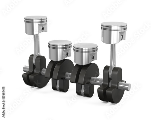 Foto V4 Engine Pistons