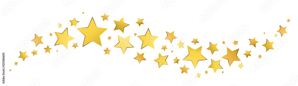 Gold stars border Gold stars border