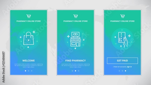 Pharmacy online store app design