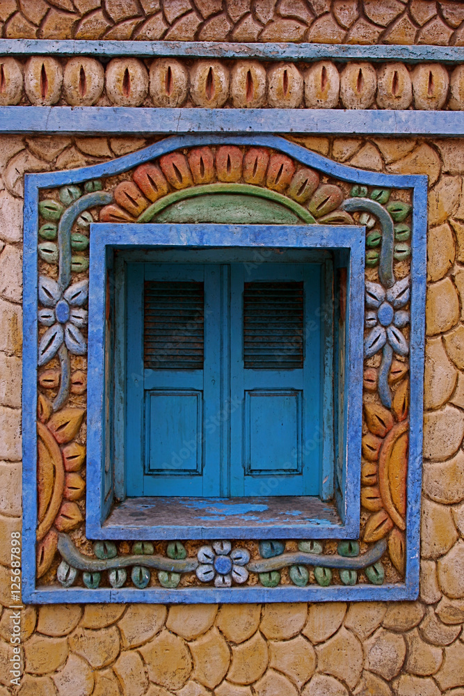 Decorative window, Jericoacoara, Brazil