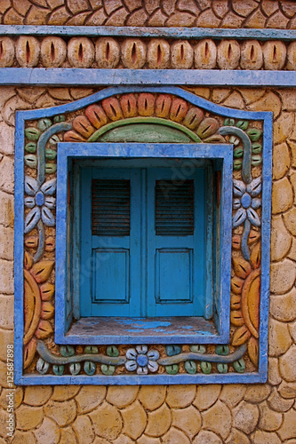 Decorative window  Jericoacoara  Brazil