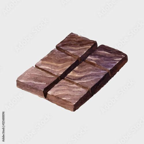 vector watercolor chocolate