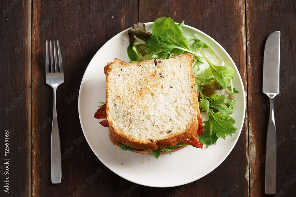 Bacon and Egg Salad Sandwich Bacon and Egg Salad Sandwich