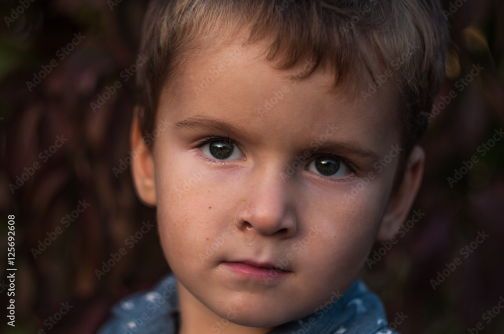 close-up portrait of child little boy. close-up portrait of child little boy.