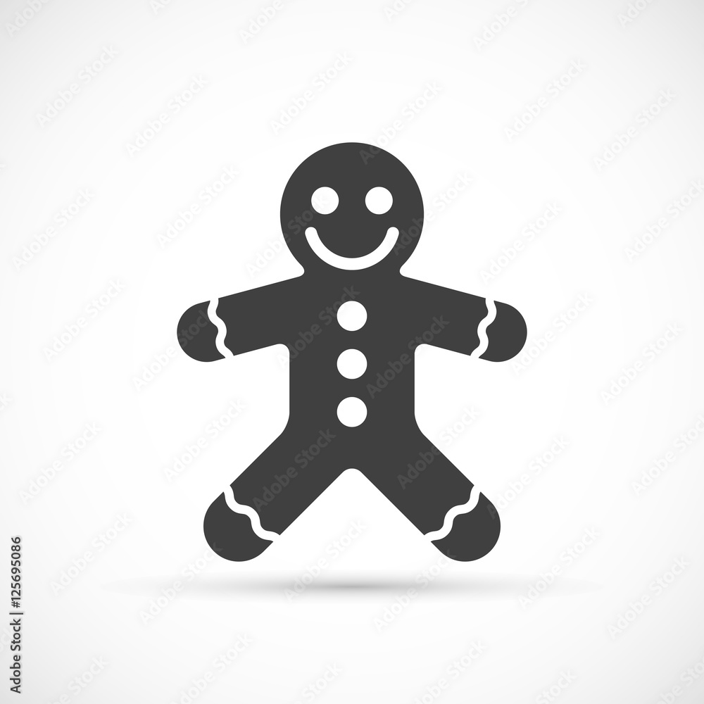 Gingerbread vector icon Gingerbread vector icon