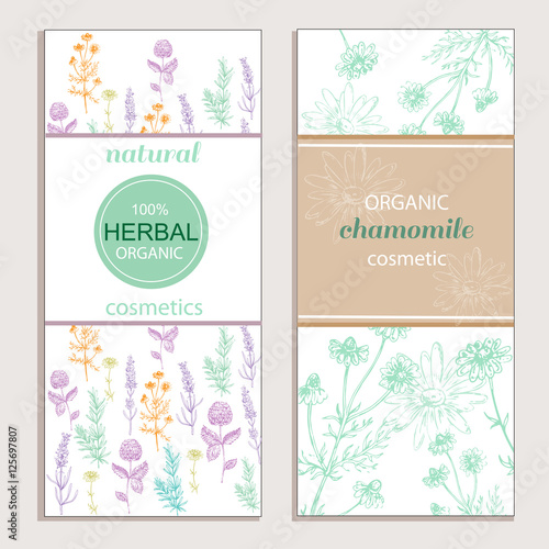 card templates with herbal
