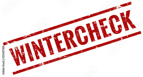 Wintercheck stempel rot