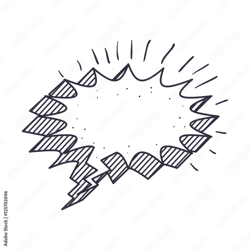 speech bubble icon. comic communication object over white background. vector illustration speech bubble icon. comic communication object over white background. vector illustration
