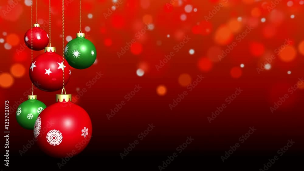 Looping Christmas ornaments Looping Christmas ornaments