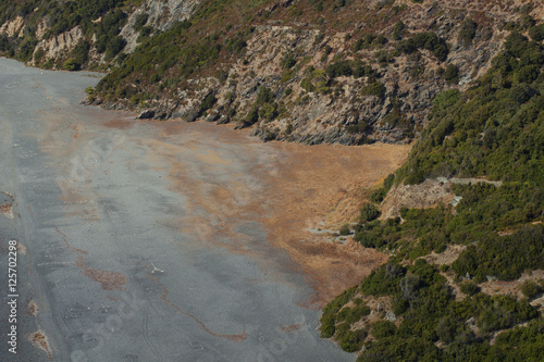 Falaise sur Plage en Corse, France 