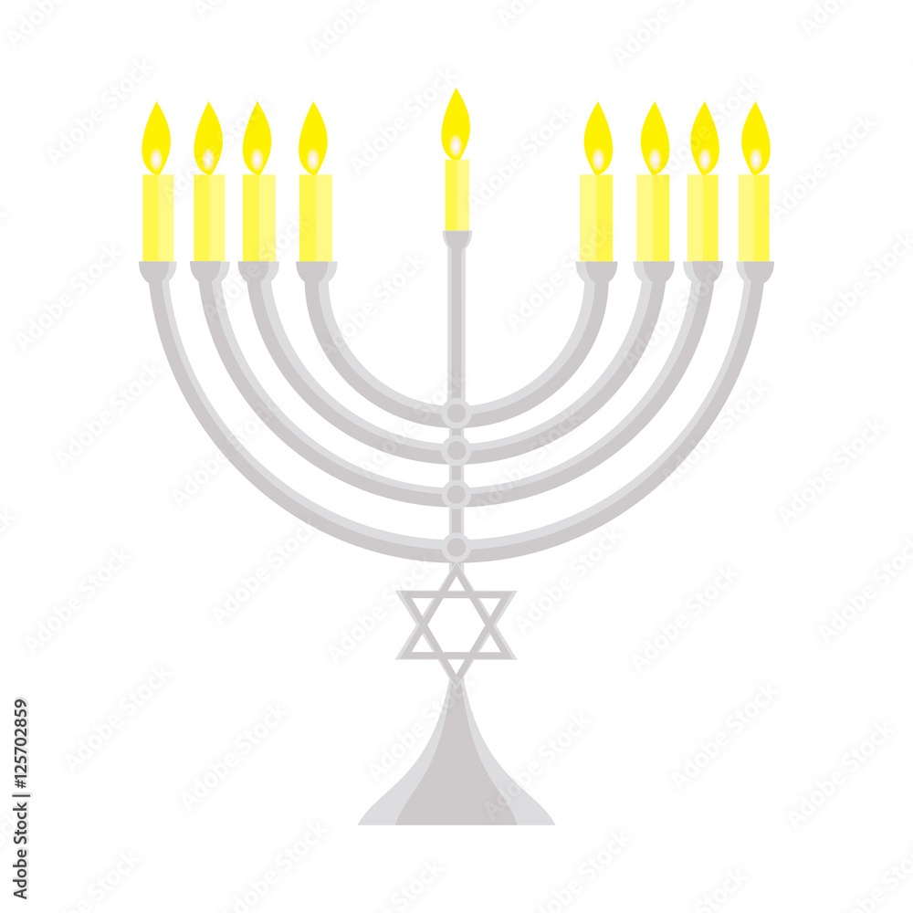 happy Hanukkah, Jewish holiday. Hanukkah menorah isolated on white background happy Hanukkah, Jewish holiday. Hanukkah menorah isolated on white background