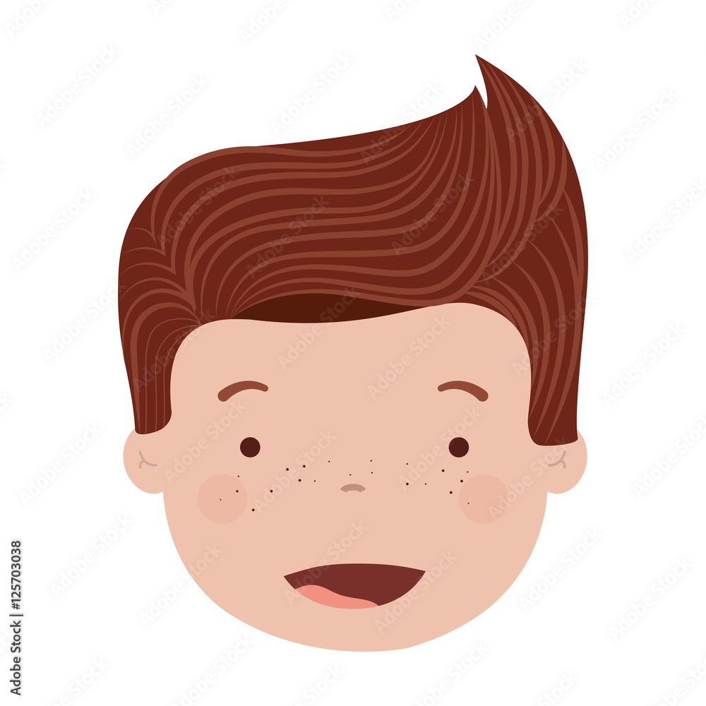 avatar male man cartoon smiling over white background. vector illustration avatar male man cartoon smiling over white background. vector illustration