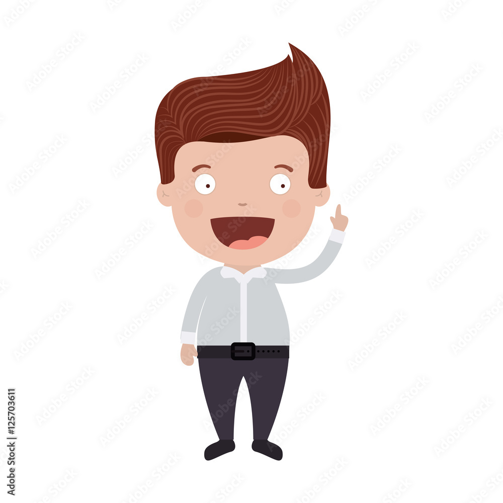 avatar male man cartoon smiling over white background. vector illustration avatar male man cartoon smiling over white background. vector illustration