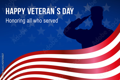 Happy Veterans Day. Illustration, background, poster.