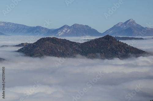 Massif de Belledonne - Mer de nuages. © Richard