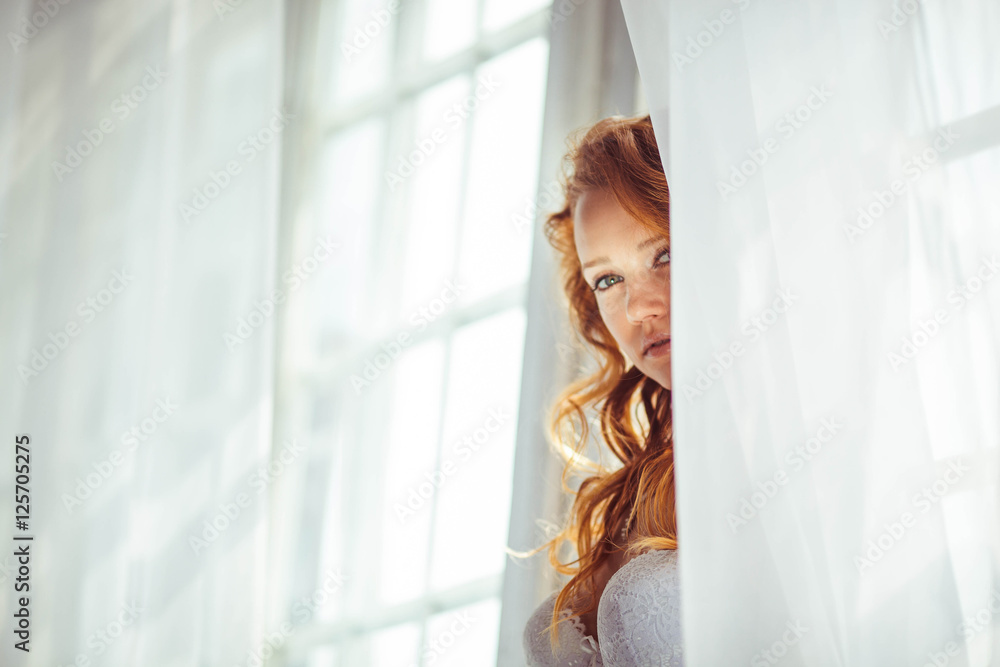 nice portrait of beautiful and gentle bride in the morning nice portrait of beautiful and gentle bride in the morning