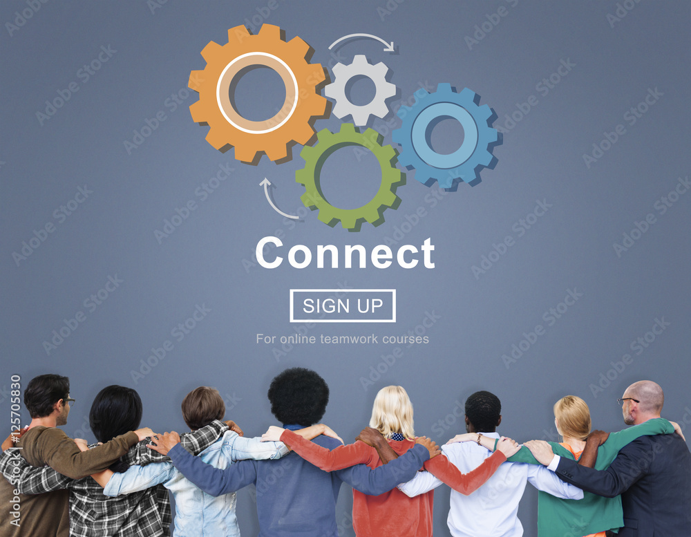 Connect Interaction Team Teamwork Concept Connect Interaction Team Teamwork Concept
