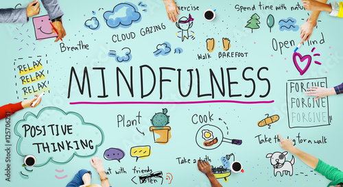 Fotografie, Obraz Mindfulness Optimism Relax Harmony Concept
