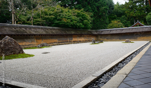 Ryoan Buddhist temple, Kyoto, Japan