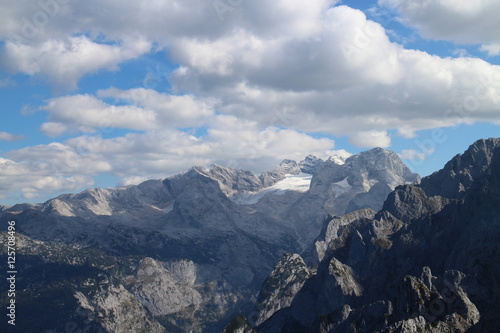 View to Dachstein massif from Grosser Donnerkogel, Austria