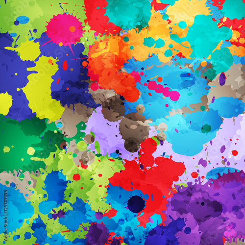 Color splashes background