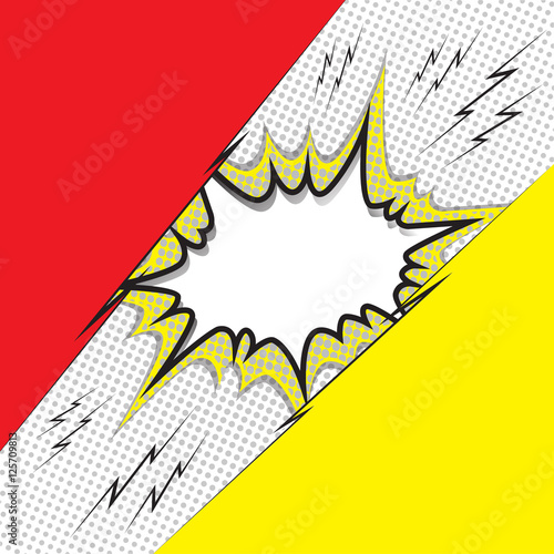 Comic speech bubble, comic background