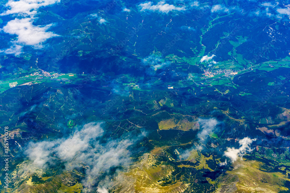 Mountains from above