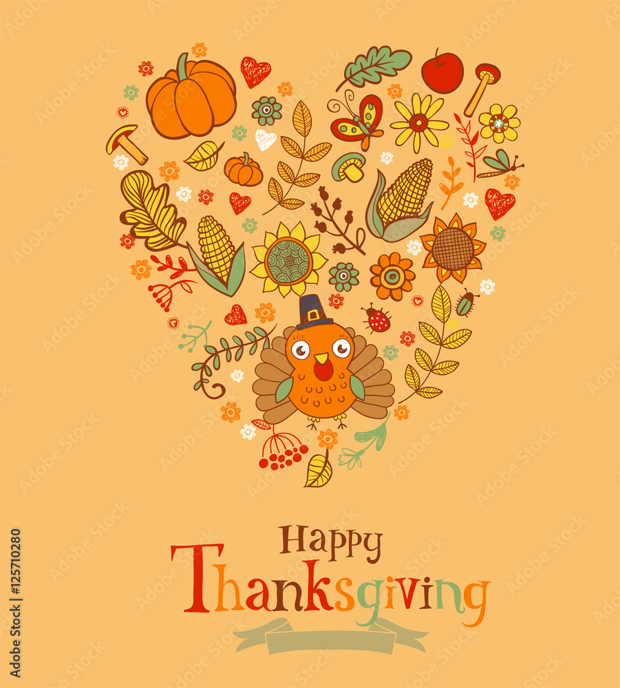 Thanksgiving greeting card Thanksgiving greeting card